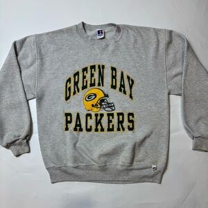 Green Bay Packers Sweatshirt Gray Russell Athletic 90s USA Vintage size Large